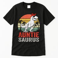 Auntiesaurus T Rex Dinosaur Auntie Saurus Family Matching Long Sleeve Tall T-Shirt