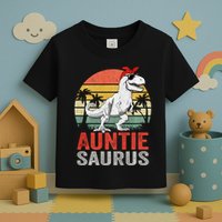 Auntiesaurus T Rex Dinosaur Auntie Saurus Family Matching Long Sleeve Toddler T-Shirt