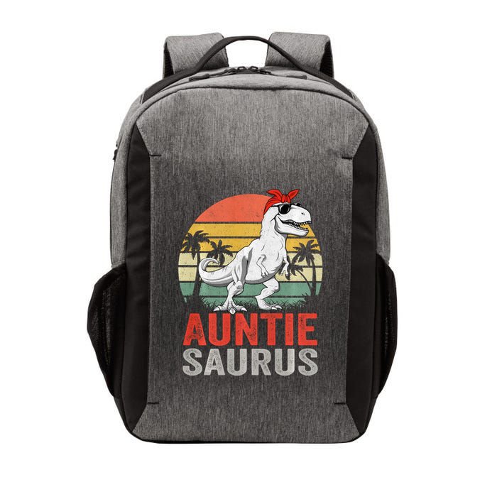 Auntiesaurus T Rex Dinosaur Auntie Saurus Family Matching Long Sleeve Vector Backpack