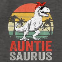 Auntiesaurus T Rex Dinosaur Auntie Saurus Family Matching Long Sleeve Vector Backpack