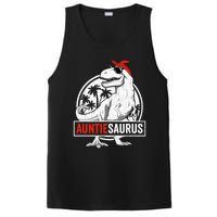 Auntiesaurus T Rex Dinosaur Auntie Saurus Family Matching Hoodie PosiCharge Competitor Tank