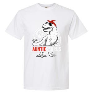 Auntiesaurus T Rex Dinosaur Auntie Saurus Family Matching Hoodie Garment-Dyed Heavyweight T-Shirt