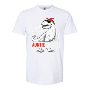 Auntiesaurus T Rex Dinosaur Auntie Saurus Family Matching Hoodie Softstyle CVC T-Shirt