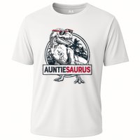 Auntiesaurus T Rex Dinosaur Auntie Saurus Family Matching Tank Top Cooling Performance Crew T-Shirt