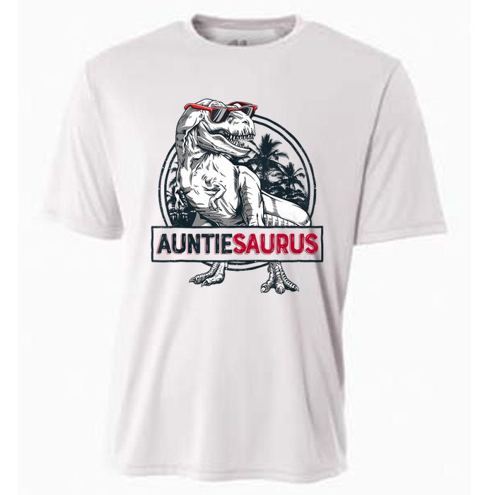 Auntiesaurus T Rex Dinosaur Auntie Saurus Family Matching Tank Top Cooling Performance Crew T-Shirt