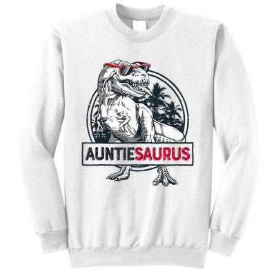 Auntiesaurus T Rex Dinosaur Auntie Saurus Family Matching Tank Top Sweatshirt