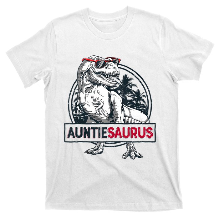 Auntiesaurus T Rex Dinosaur Auntie Saurus Family Matching Tank Top T-Shirt