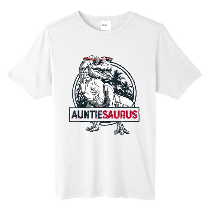 Auntiesaurus T Rex Dinosaur Auntie Saurus Family Matching Tank Top Tall Fusion ChromaSoft Performance T-Shirt