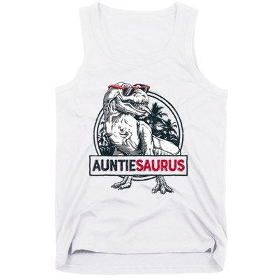 Auntiesaurus T Rex Dinosaur Auntie Saurus Family Matching Tank Top Tank Top