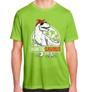 Auntiesaurus T Rex Dinosaur Auntie Saurus Family Matching Adult ChromaSoft Performance T-Shirt