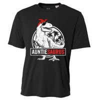 Auntiesaurus T Rex Dinosaur Auntie Saurus Family Matching Cooling Performance Crew T-Shirt