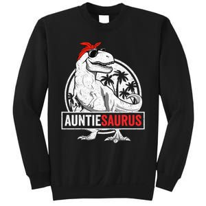 Auntiesaurus T Rex Dinosaur Auntie Saurus Family Matching Sweatshirt