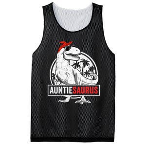 Auntiesaurus T Rex Dinosaur Auntie Saurus Family Matching Mesh Reversible Basketball Jersey Tank