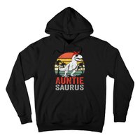 Auntiesaurus T Rex Dinosaur Auntie Saurus Family Matching Hoodie