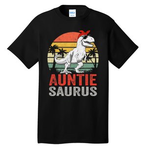 Auntiesaurus T Rex Dinosaur Auntie Saurus Family Matching Tall T-Shirt