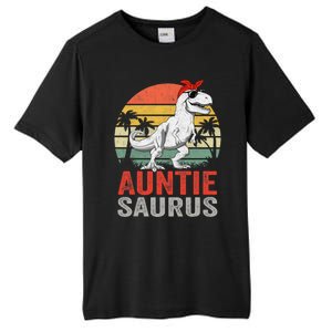 Auntiesaurus T Rex Dinosaur Auntie Saurus Family Matching Tall Fusion ChromaSoft Performance T-Shirt