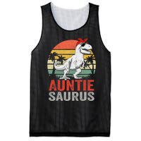 Auntiesaurus T Rex Dinosaur Auntie Saurus Family Matching Mesh Reversible Basketball Jersey Tank