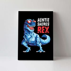 Auntiesaurus T Rex Dinosaur Auntie Saurus Family Matching Canvas