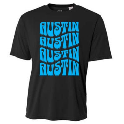 Austin Texas Retro 60s 70s Style Design Cooling Performance Crew T-Shirt