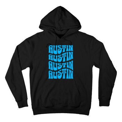 Austin Texas Retro 60s 70s Style Design Hoodie