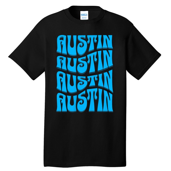 Austin Texas Retro 60s 70s Style Design Tall T-Shirt