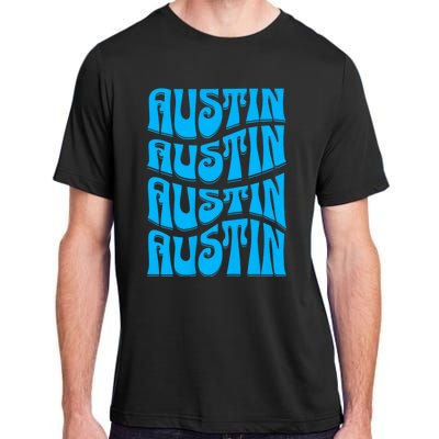 Austin Texas Retro 60s 70s Style Design Adult ChromaSoft Performance T-Shirt