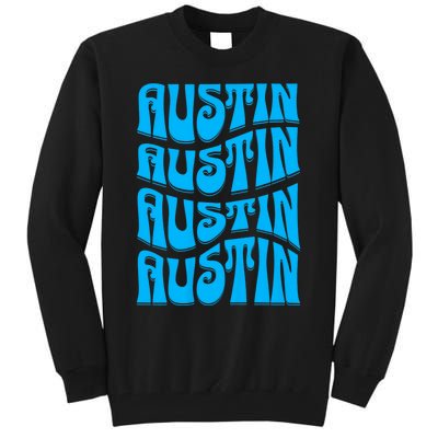 Austin Texas Retro 60s 70s Style Design Tall Sweatshirt