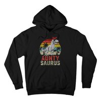 Auntysaurus T Rex Dinosaur Aunty Saurus MotherS Family Hoodie