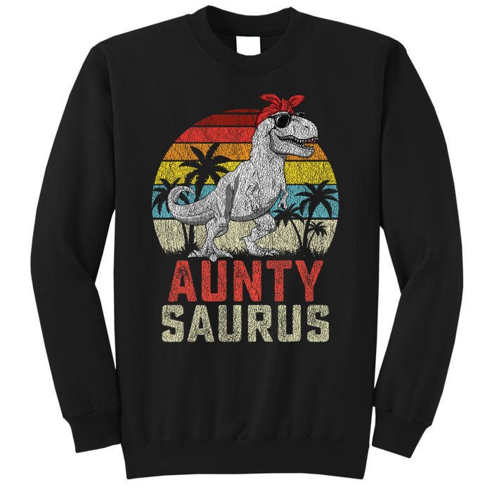 Auntysaurus T Rex Dinosaur Aunty Saurus MotherS Family Sweatshirt