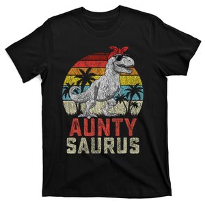 Auntysaurus T Rex Dinosaur Aunty Saurus MotherS Family T-Shirt