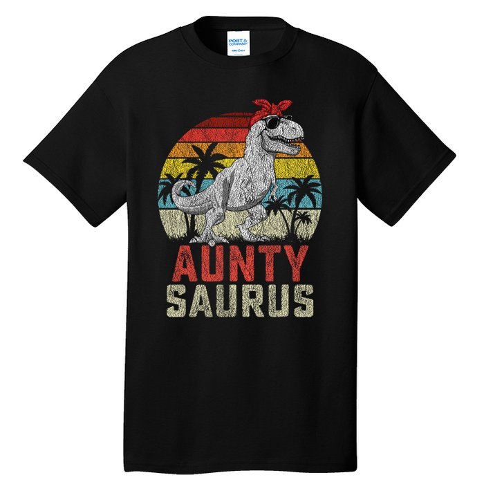 Auntysaurus T Rex Dinosaur Aunty Saurus MotherS Family Tall T-Shirt