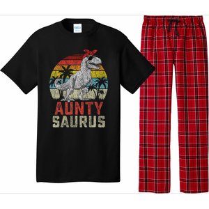 Auntysaurus T Rex Dinosaur Aunty Saurus MotherS Family Pajama Set