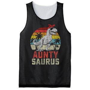 Auntysaurus T Rex Dinosaur Aunty Saurus MotherS Family Mesh Reversible Basketball Jersey Tank