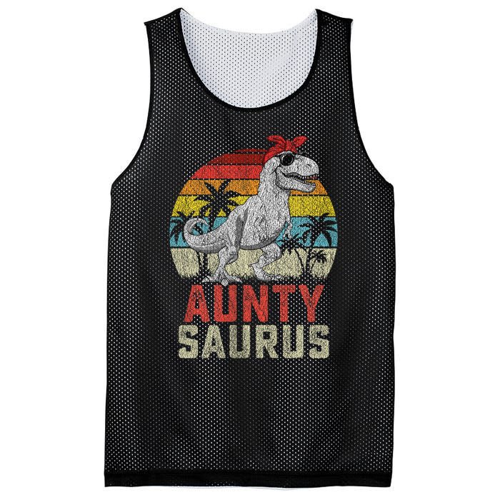 Auntysaurus T Rex Dinosaur Aunty Saurus MotherS Family Mesh Reversible Basketball Jersey Tank