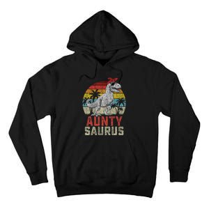 Auntysaurus T Rex Dinosaur Aunty Saurus MotherS Family Tall Hoodie