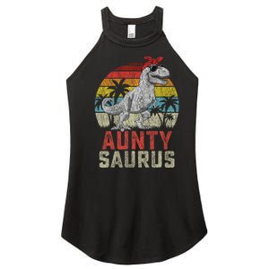 Auntysaurus T Rex Dinosaur Aunty Saurus MotherS Family Women's Perfect Tri Rocker Tank