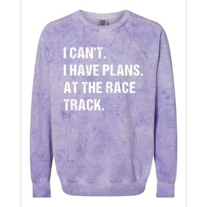 At The Race Track Motorcycle Racing Funny Gift Colorblast Crewneck Sweatshirt