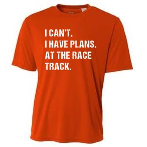 At The Race Track Motorcycle Racing Funny Gift Cooling Performance Crew T-Shirt