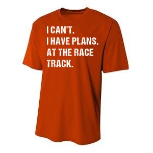 At The Race Track Motorcycle Racing Funny Gift Performance Sprint T-Shirt