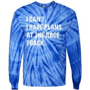 At The Race Track Motorcycle Racing Funny Gift Tie-Dye Long Sleeve Shirt