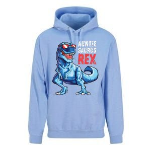 Auntiesaurus T Rex Dinosaur Auntie Saurus Family Matching Vneck Unisex Surf Hoodie