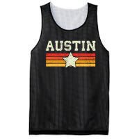 Austin Texas Retro Vintage Gift Mesh Reversible Basketball Jersey Tank