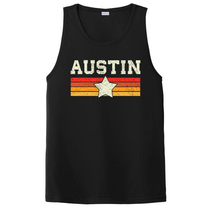 Austin Texas Retro Vintage Gift PosiCharge Competitor Tank