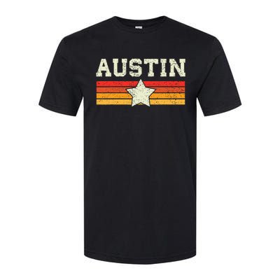 Austin Texas Retro Vintage Gift Softstyle CVC T-Shirt