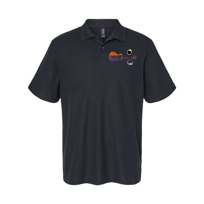 America Totality Reflections 4824 Sun Eclipse Softstyle Adult Sport Polo