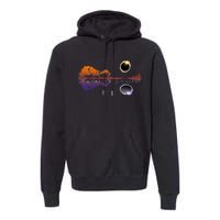 America Totality Reflections 4824 Sun Eclipse Premium Hoodie