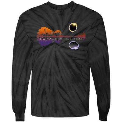 America Totality Reflections 4824 Sun Eclipse Tie-Dye Long Sleeve Shirt