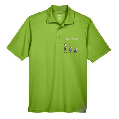 Anti Trump Republican Gop De Evolution Gift Gorilla Channel Gift Men's Origin Performance Pique Polo