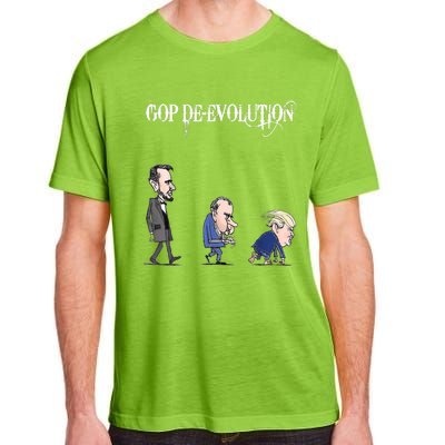 Anti Trump Republican Gop De Evolution Gift Gorilla Channel Gift Adult ChromaSoft Performance T-Shirt