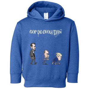 Anti Trump Republican Gop De Evolution Gift Gorilla Channel Gift Toddler Hoodie